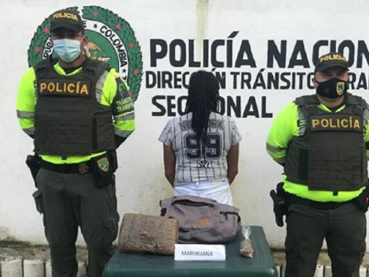 Policía incauta más de medio kilo de marihuana en el norte de Bolívar