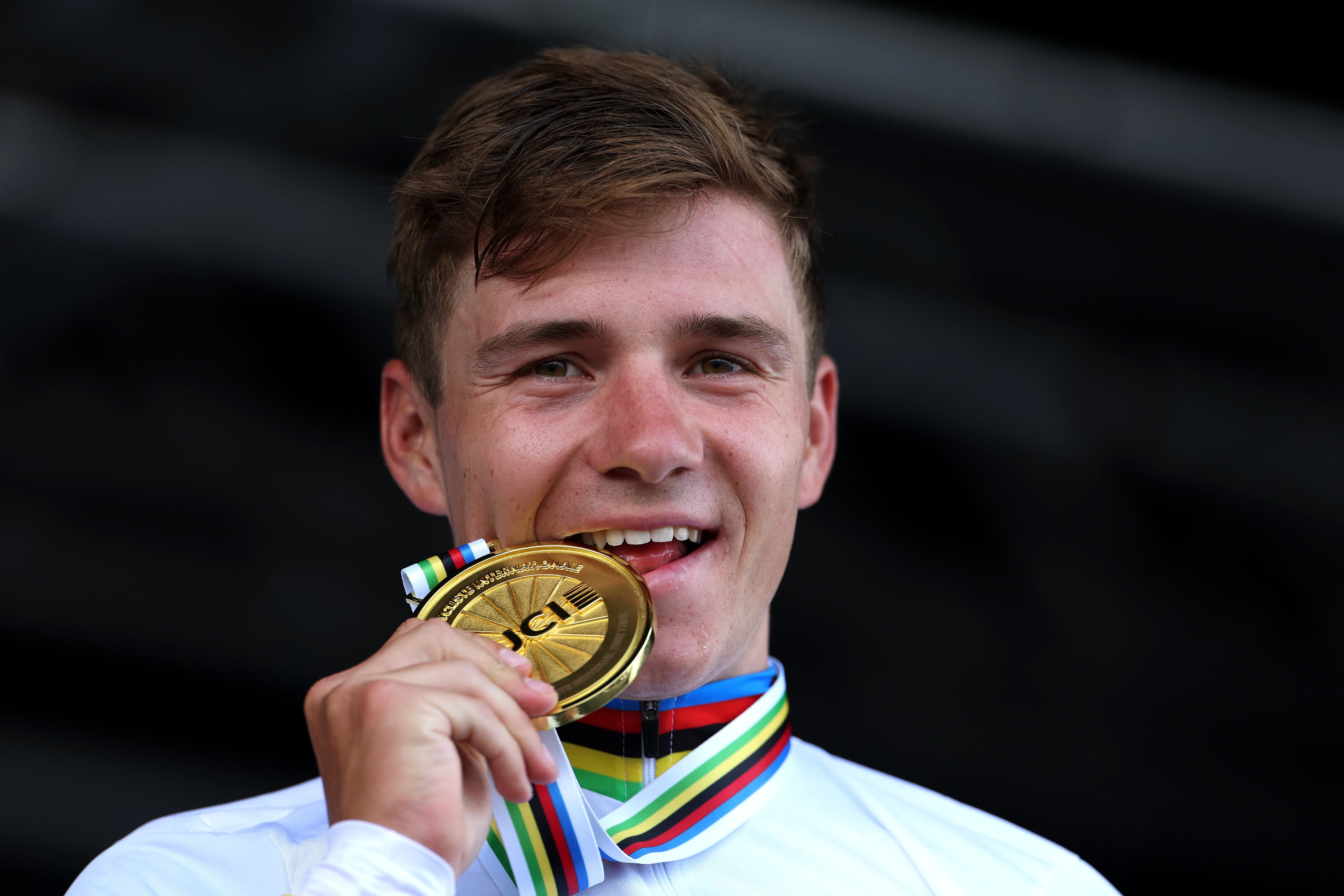 Remco Evenepoel. (Photo by Dean Mouhtaropoulos/Getty Images)