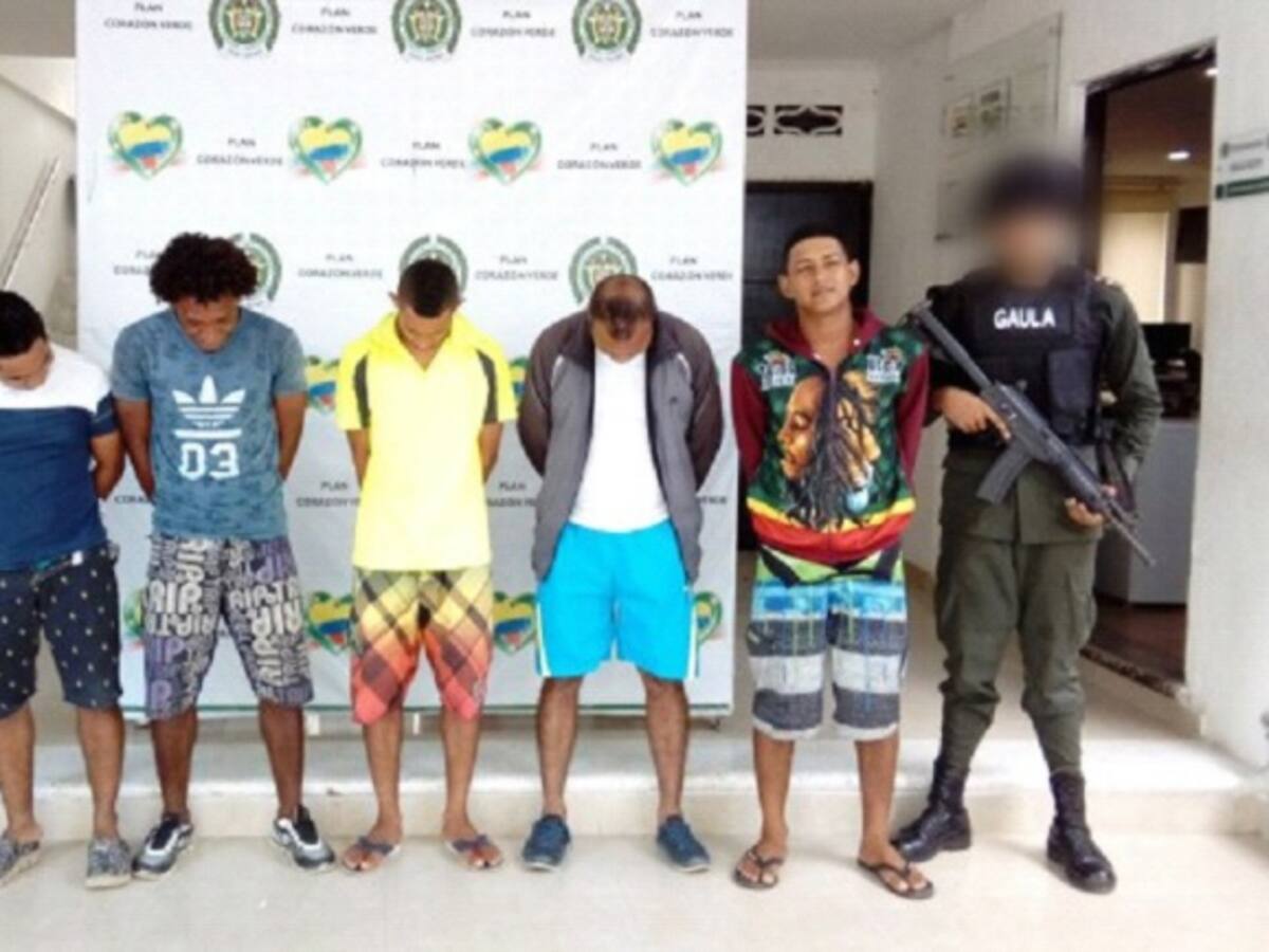 Capturan cinco presuntos extorsionistas en Tolú, Sucre