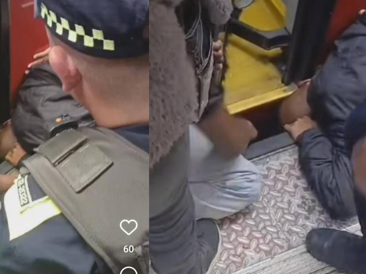 ¡Viral! Hombre quedó con la cabeza atrapada en estación de Transmilenio ¿Qué pasó?