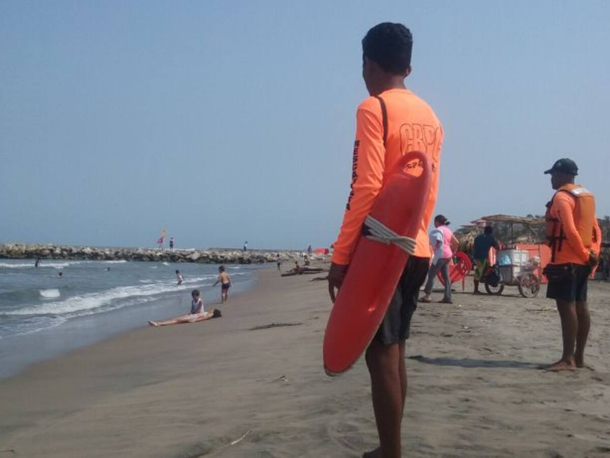 Tres playas del Atlántico fueron cerradas por fuertes vientos