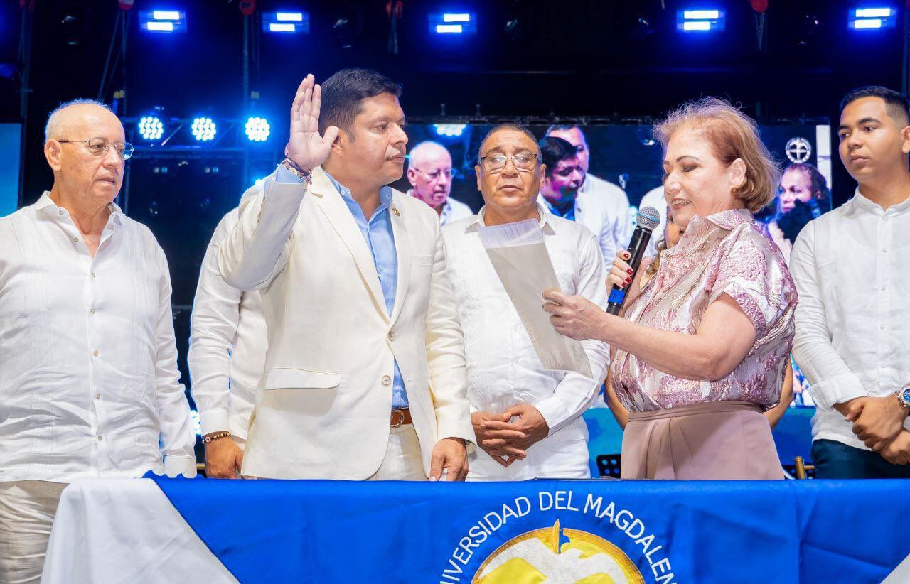 Pablo Vera se posesionó como Rector 2024-2028 . Universidad del Magdalena