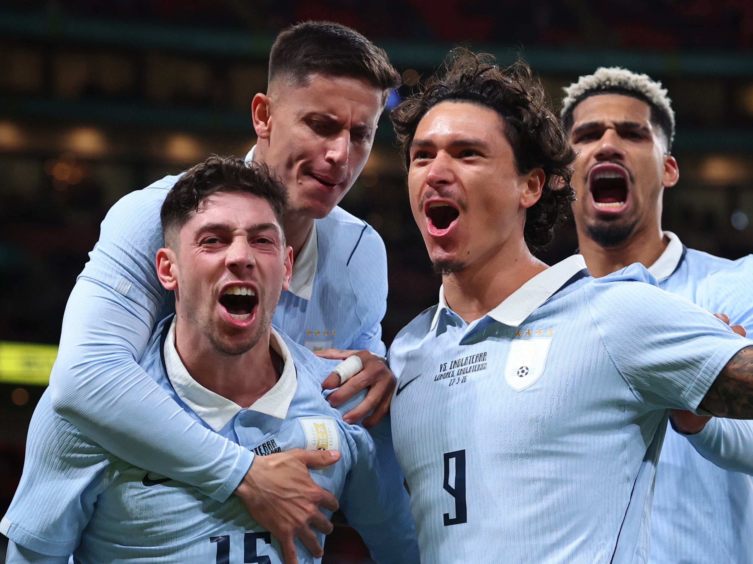 Federico Valverde y Darwin Núñez lideran la convocatoria de Uruguay al Mundial. (Photo by Marc Atkins/Getty Images)