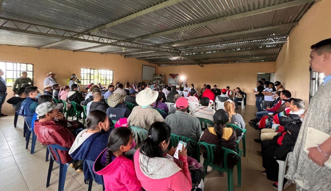 Se trata de campesinos, comerciantes, líderes de más de síes municipios del Huila.