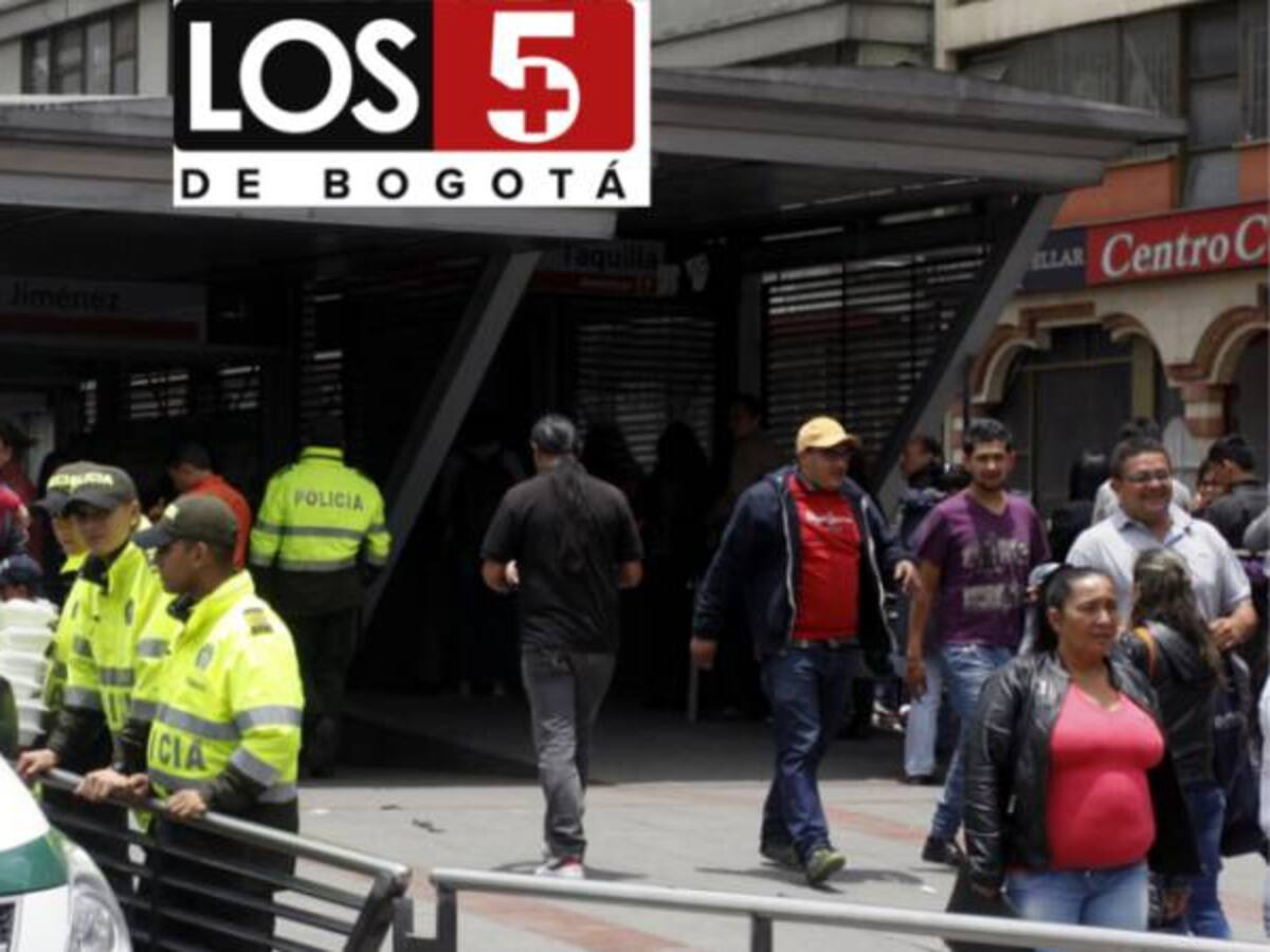 Las cinco estaciones de Transmilenio con más colados