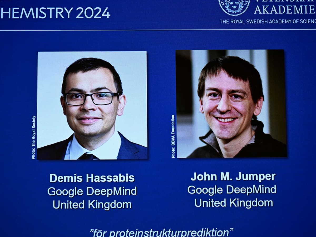 Demis Hassabis y John M. Jumper, ganadores del Nobel de Química, hablaron con La W