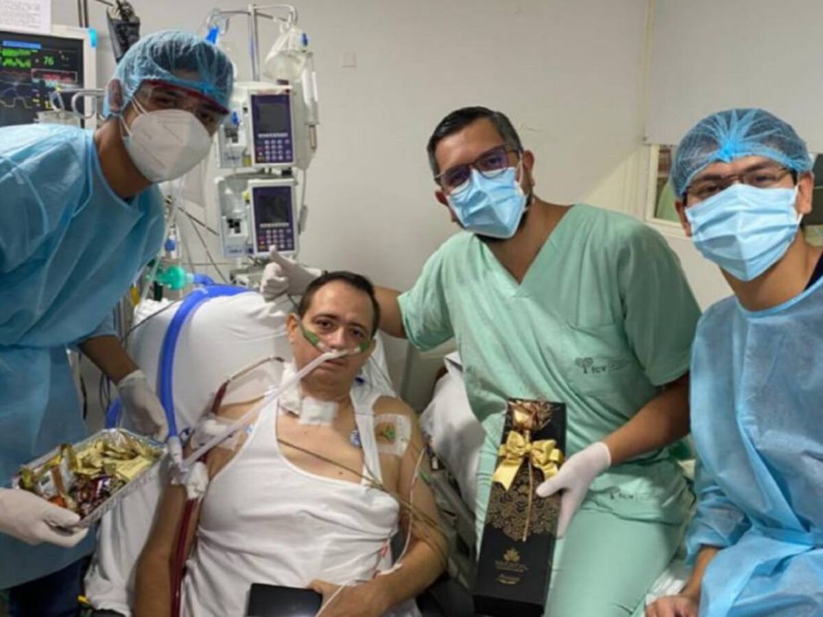 VIDEO: Emotiva celebración del día del padre a pacientes con COVID-19