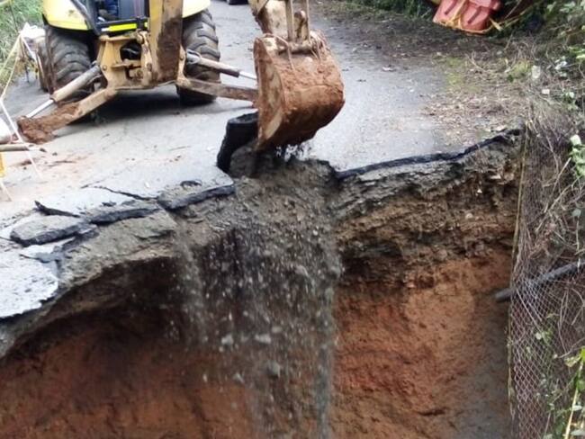 Pérdida de banca en vías de Risaralda.