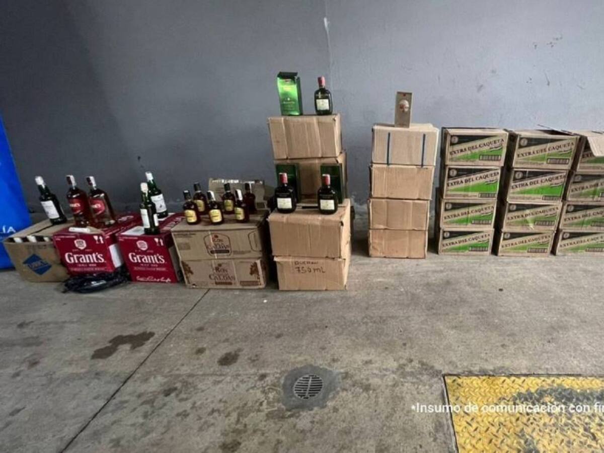Más de 500 botellas de licor adulterado fue incautado en el Caquetá