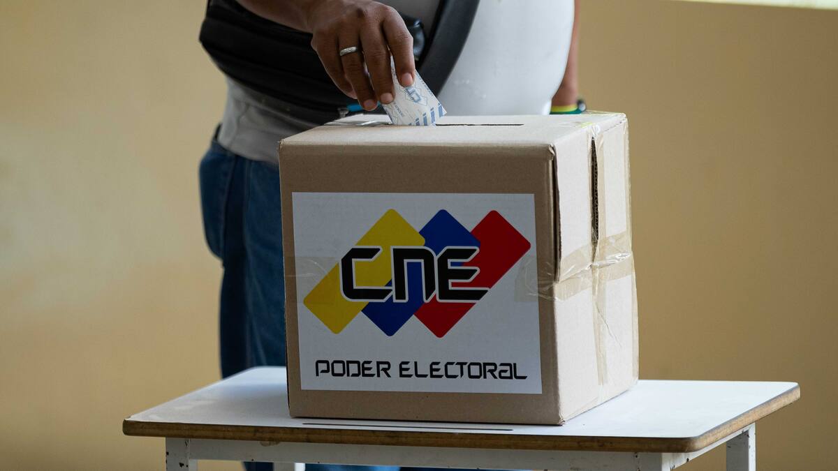 Migrantes venezolanos en Cali respaldan elecciones con un plantón