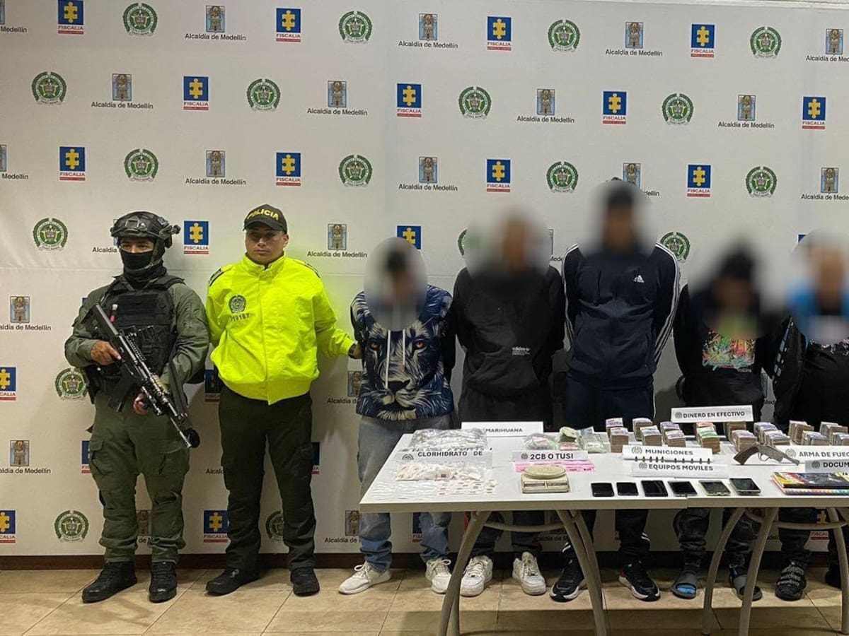Capturaron a seis integrantes de la banda delincuencial Robledo en Medellín