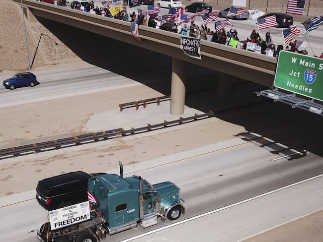 Washington DC se prepara para las protestas de tres caravanas de camioneros