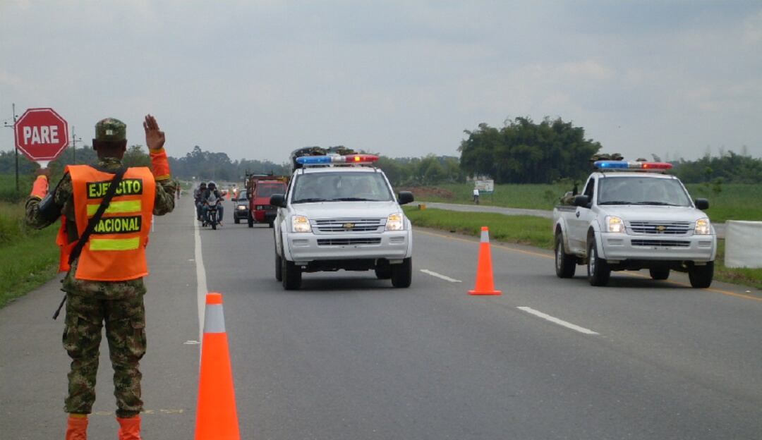 Control vial para la carretera a la costa atlántica