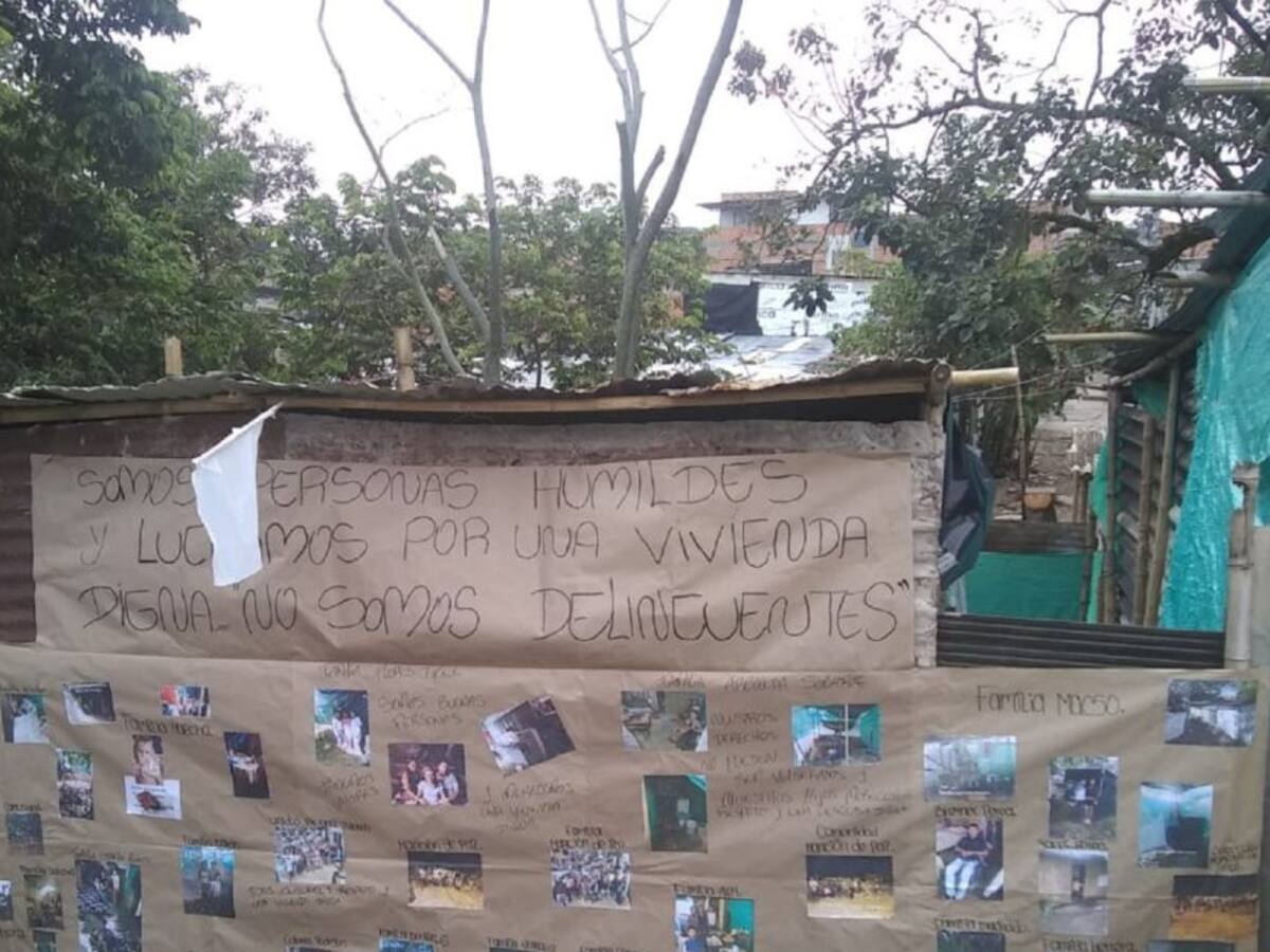 Comunidad en predios invadidos de Ibagué pide proyecto de vivienda