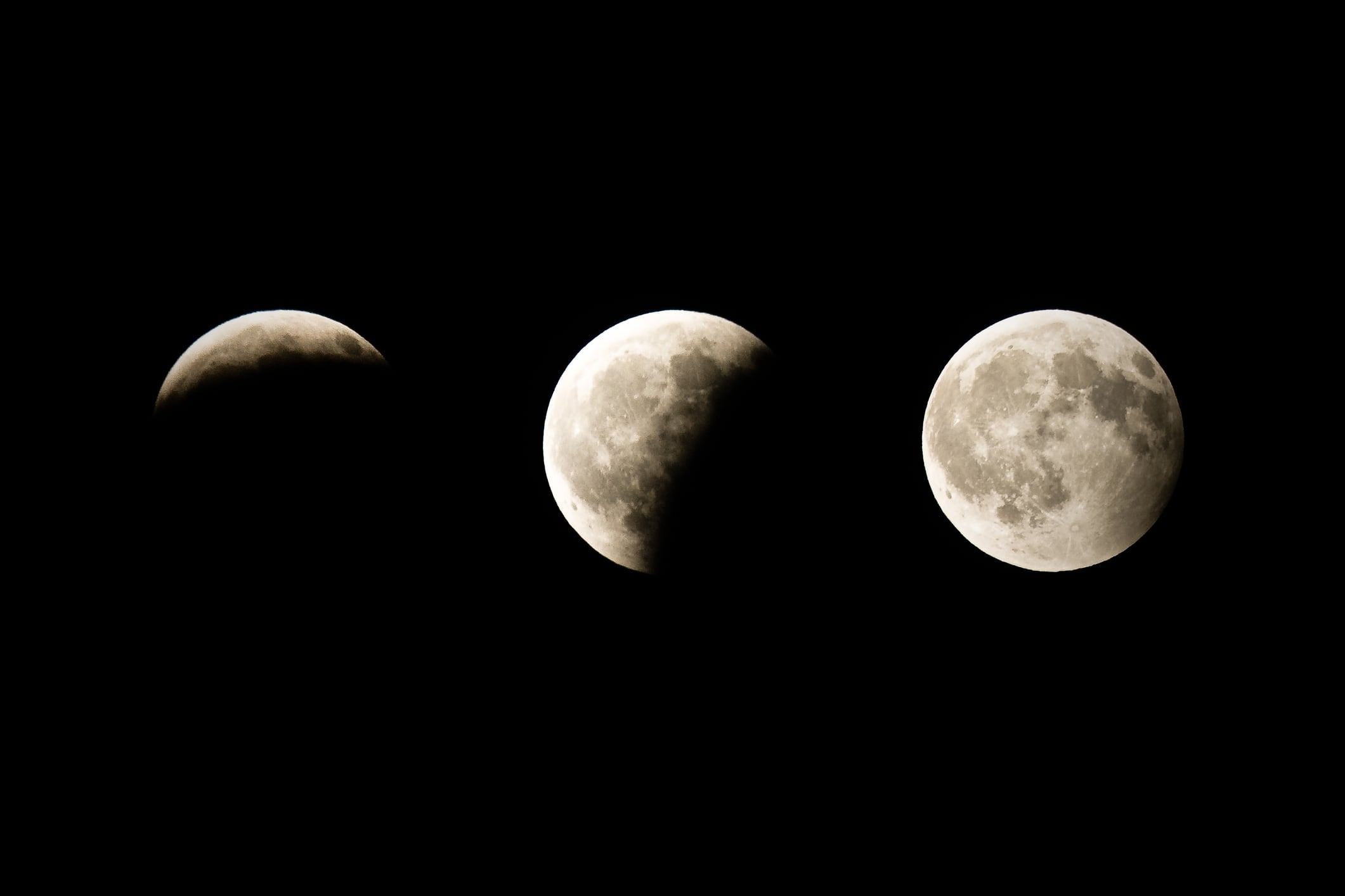 Eclipse lunar parcial. Foto: Getty Images