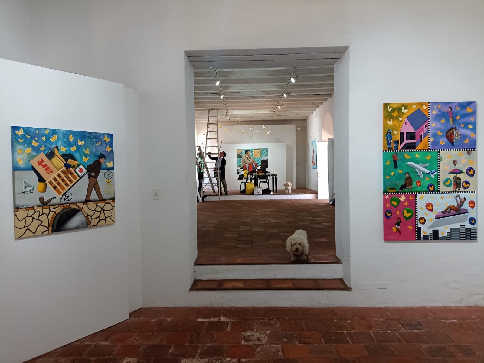 Exposición artística en museo de Pamplona