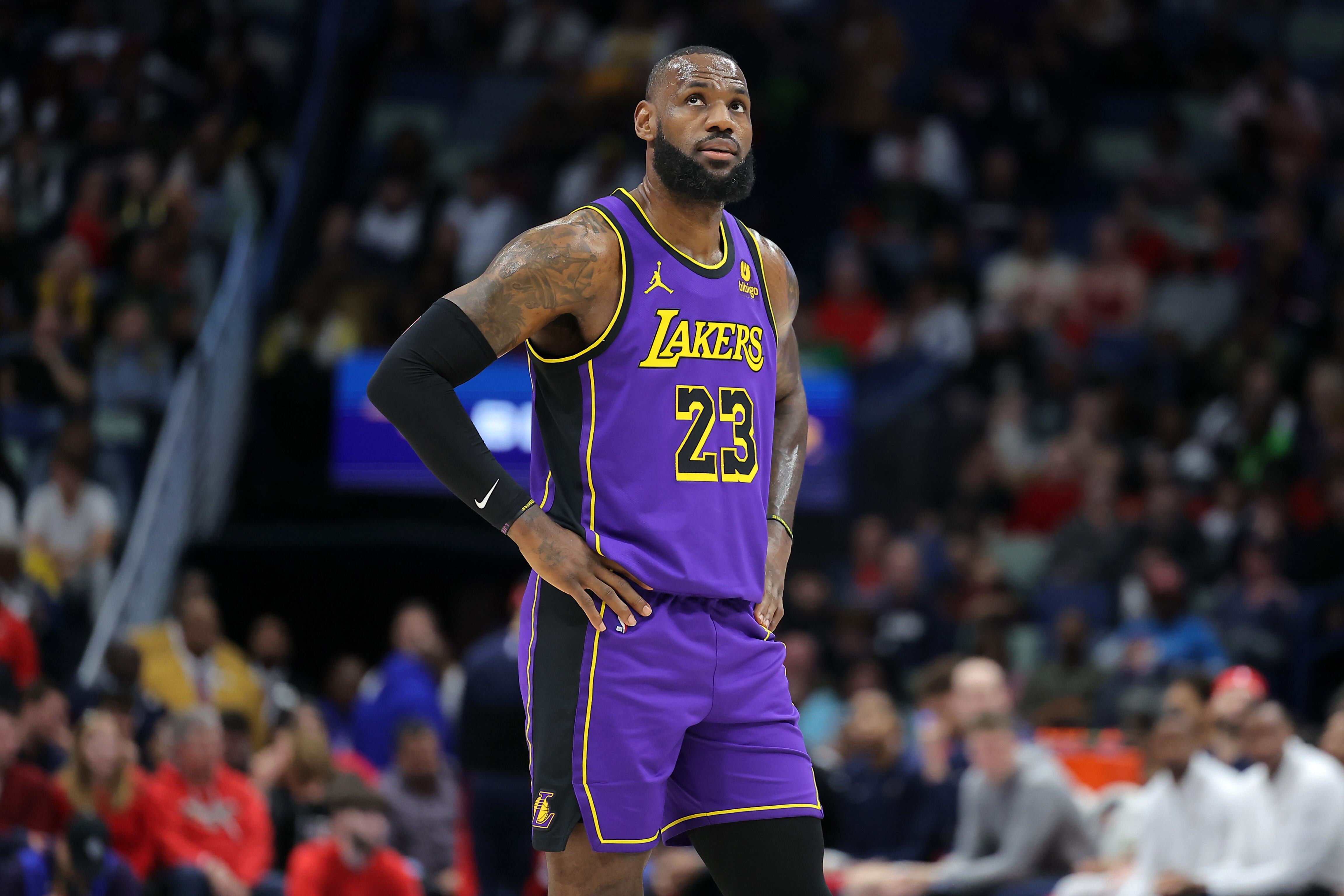LeBron James de Los Angeles Lakers. (Photo by Jonathan Bachman/Getty Images)