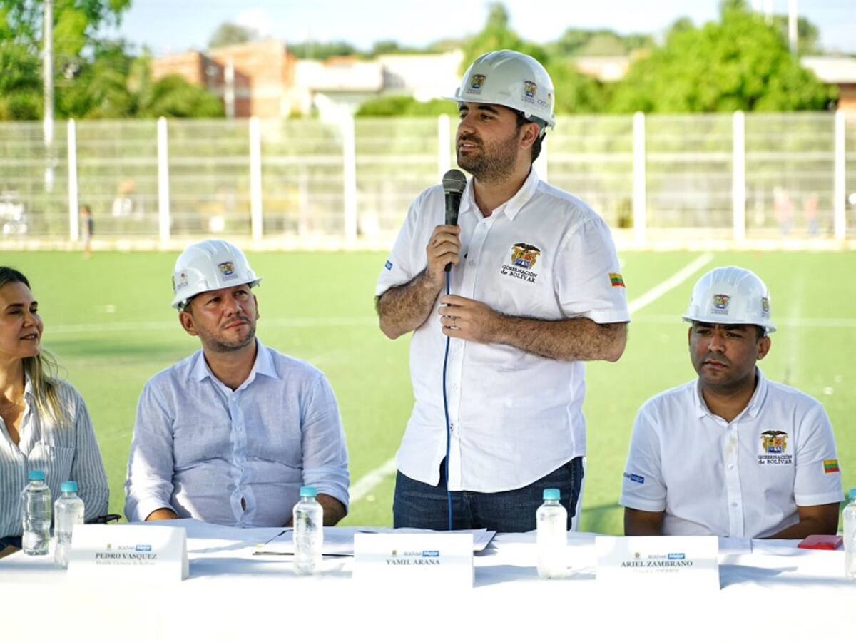 Gobernación hará millonaria inversión en dos escenarios de fútbol en El Carmen de Bolívar
