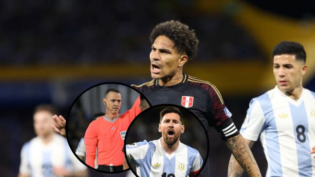 Paolo Guerrero se quejó de Wilmar Roldán por el trato a Lionel Messi