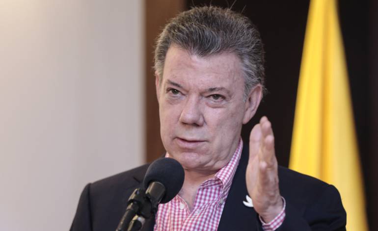 El presidente de la República, JUan Manuel Santos.