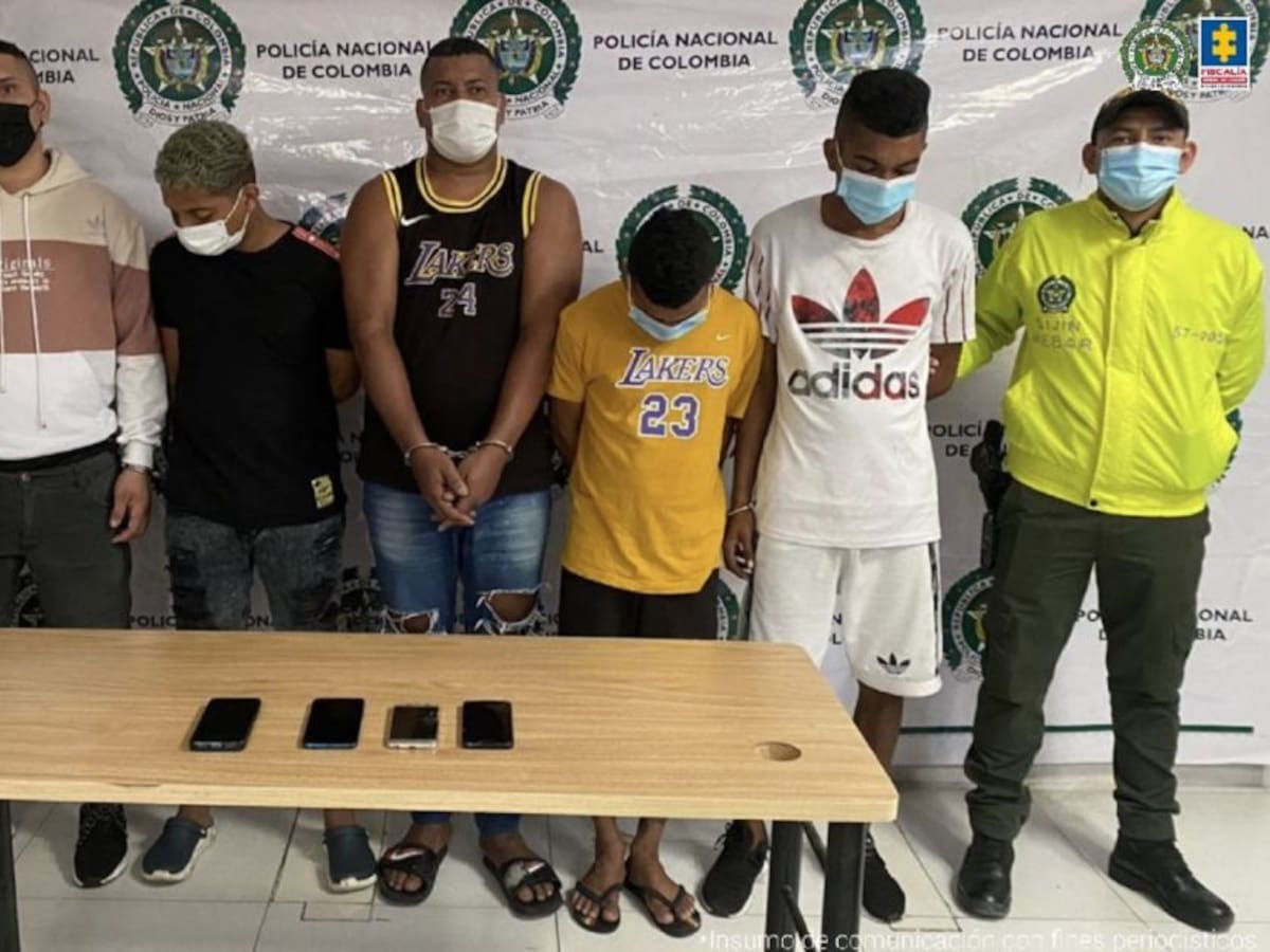 A la cárcel 5 presuntos miembros de Los Android, señalados de cometer robos