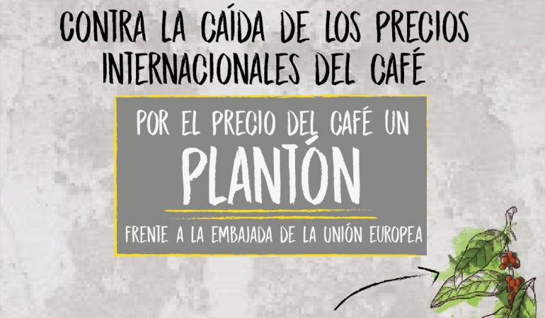 Plantón frente a la embajada de la Unión Europea