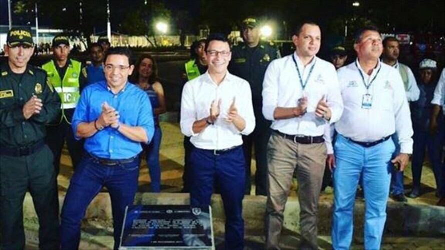 Rafael Martínez (Alcalde de Santa Marta) y Carlos Caicedo (Precandidato presidencial). Foto: