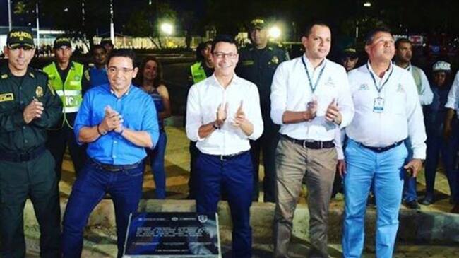 Rafael Martínez (Alcalde de Santa Marta) y Carlos Caicedo (Precandidato presidencial). Foto: