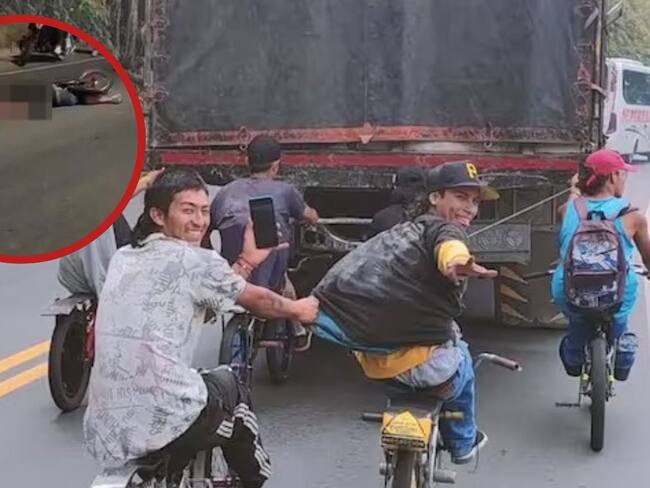 Girón: Ciclista murió practicando Gravity Bike, la peligrosa actividad de descolgarse de camiones