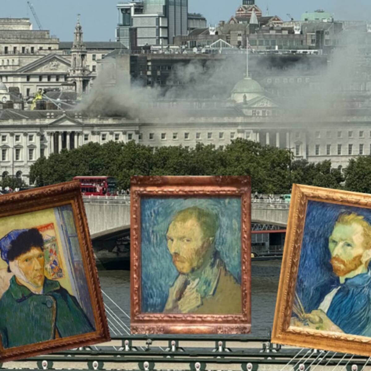 Londres: atienden incendio en edificio donde está la galería Courtauld