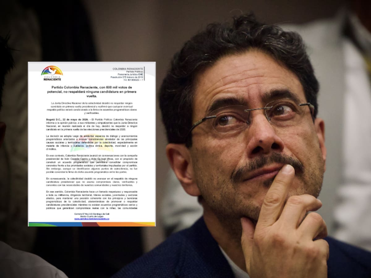 Iván Cepeda pierde apoyos: Colombia Renaciente no apoyará ninguna candidatura en primera vuelta