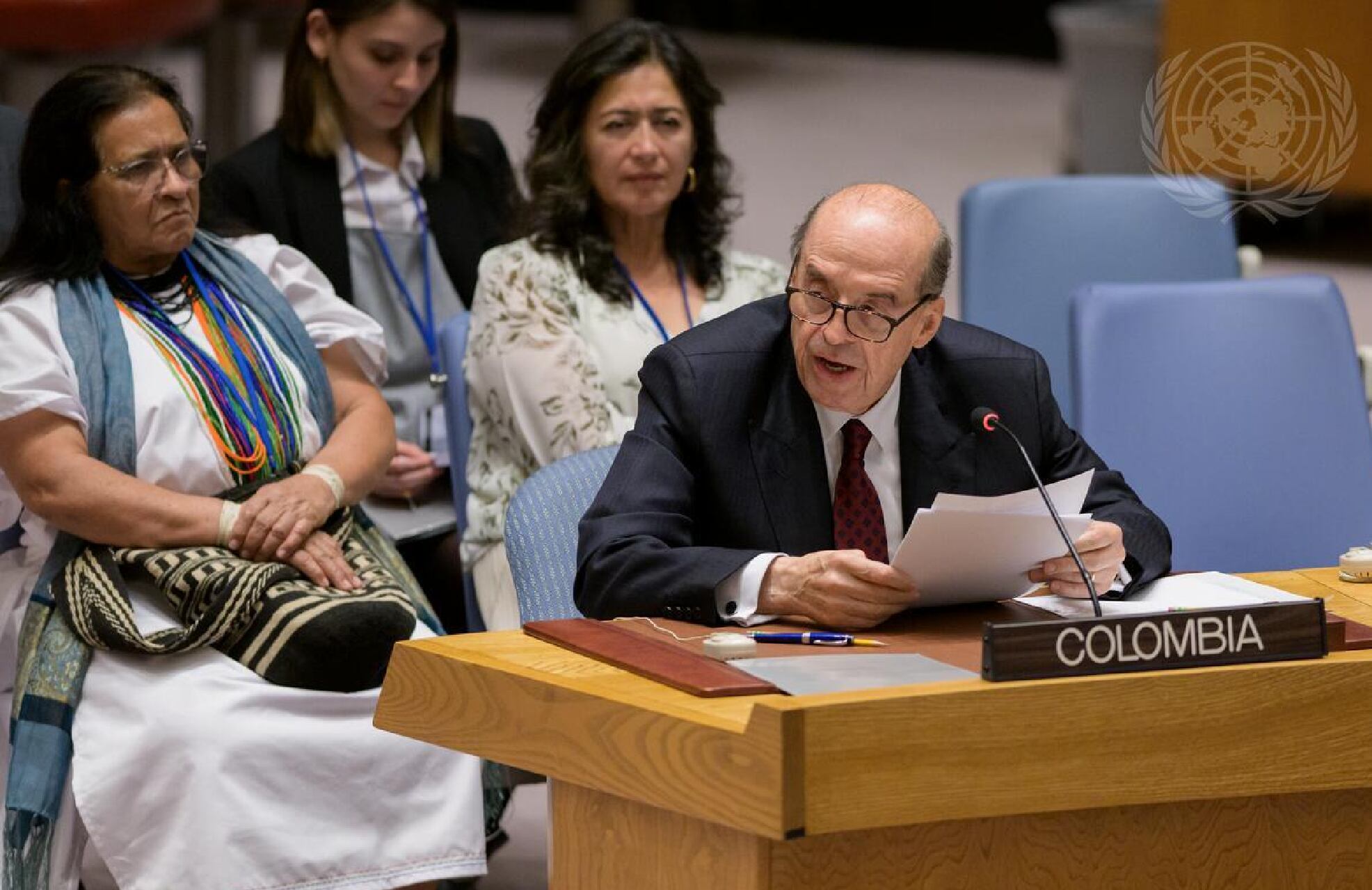 Canciller Álvaro Leyva ante el Consejo de Seguridad de las Naciones Unidas / Foto: Colprensa