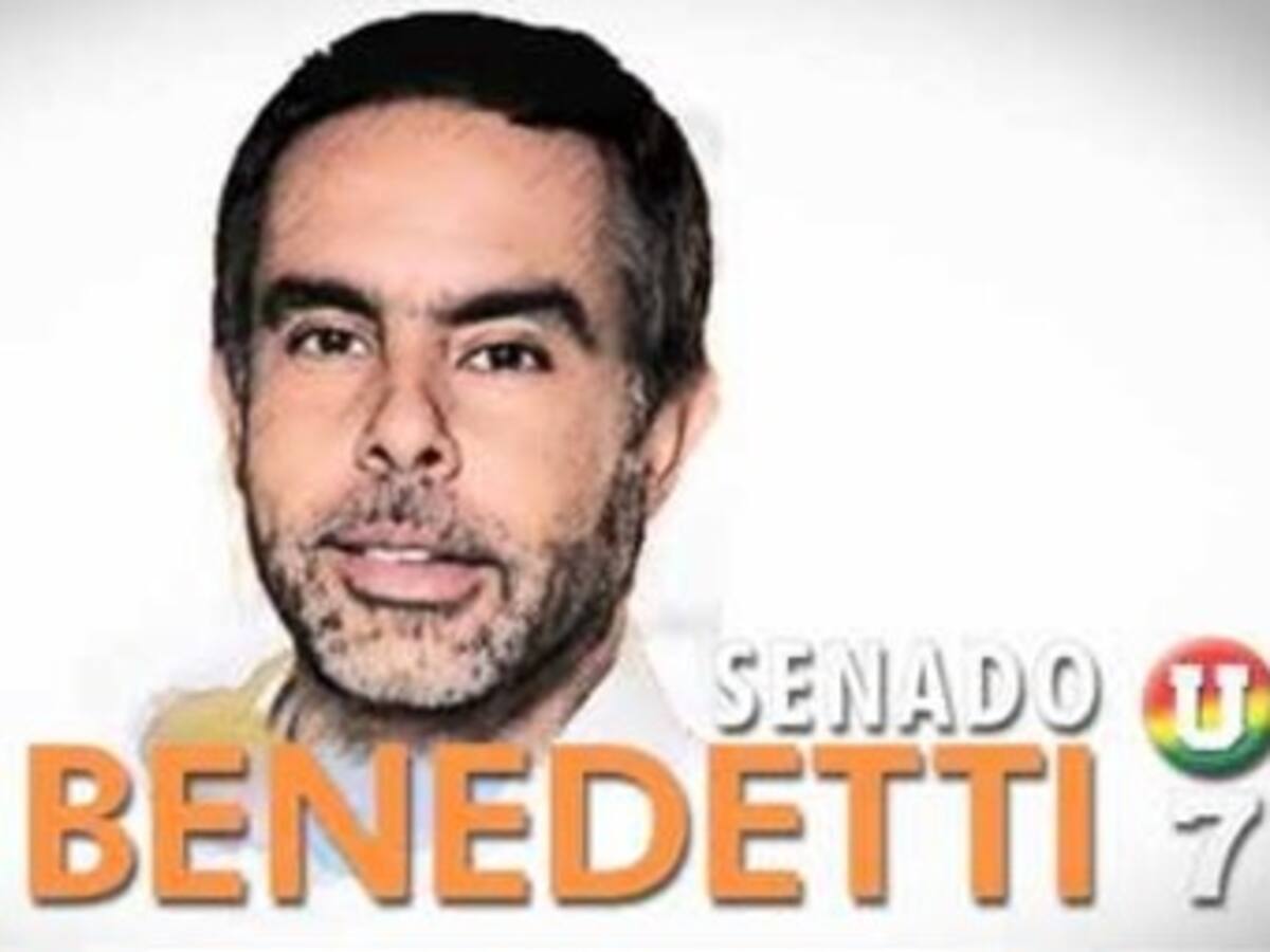 Armando Benedetti, número 7 al Senado. Partido de La U