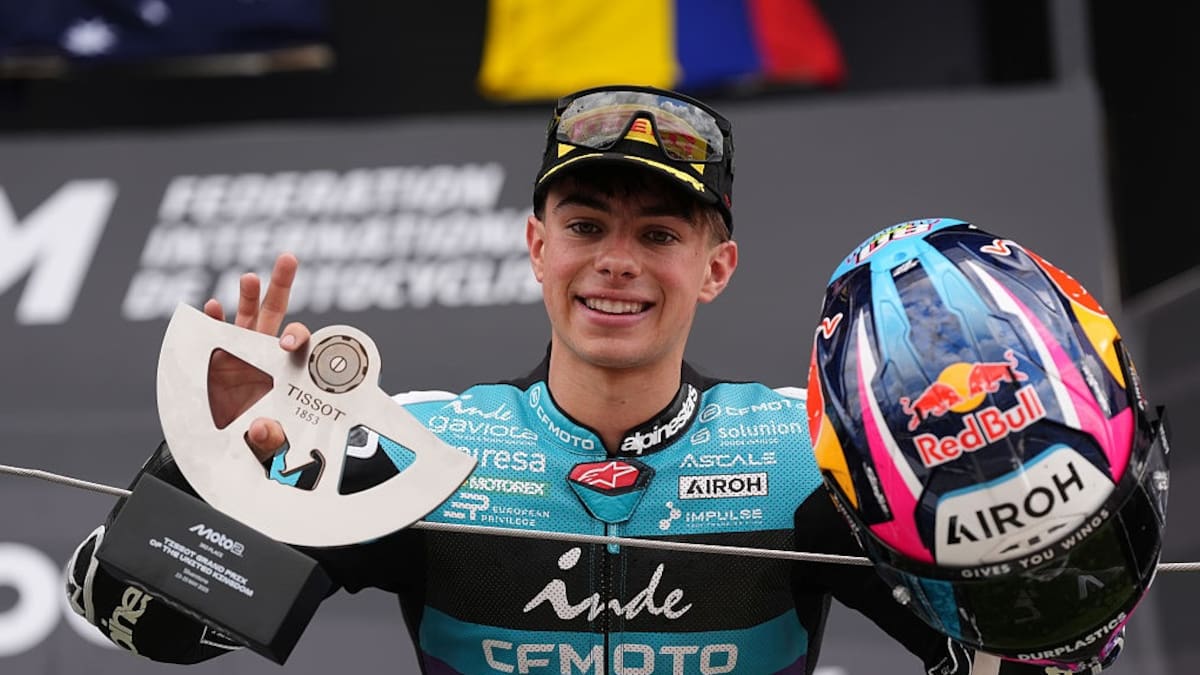 El colombiano David Alonso tuvo asombrosa clasificación en GP de Austria: Va por el triunfo en Moto2