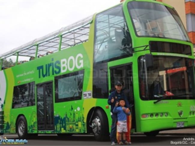 Turisbog, el bus de dos pisos que recorre Bogotá