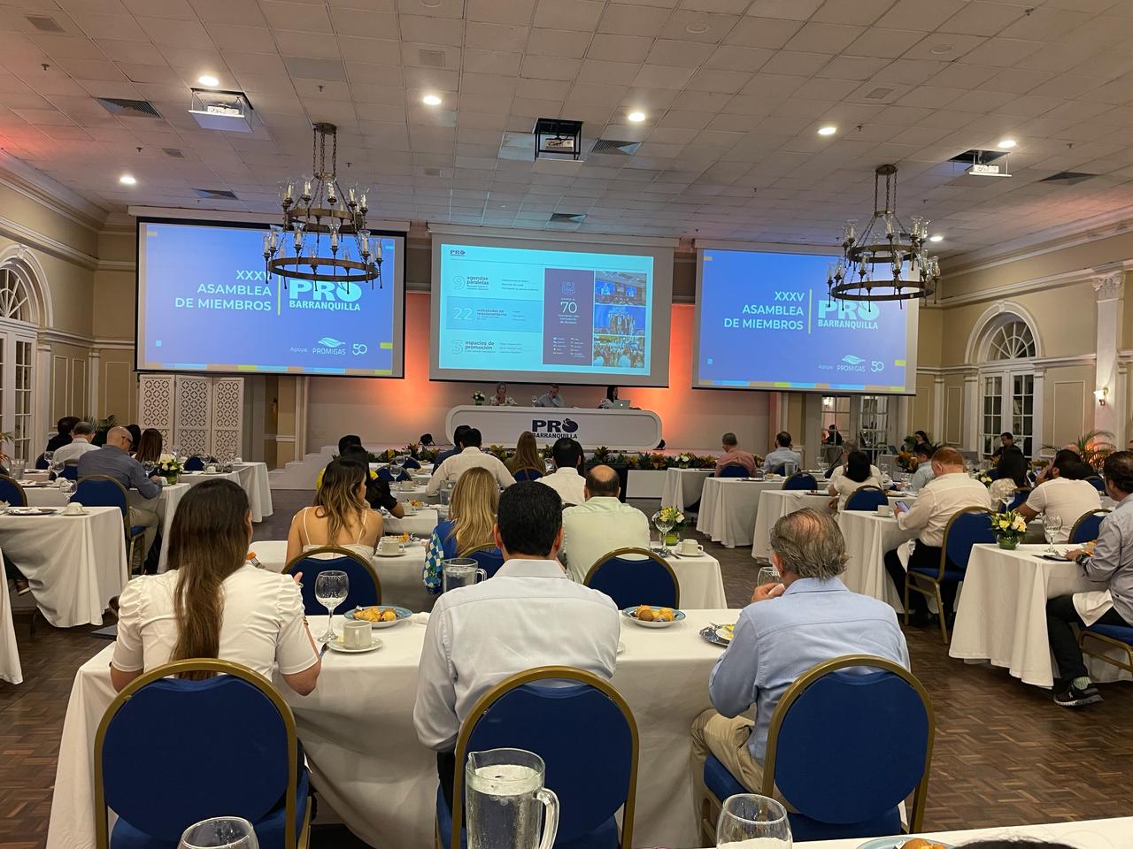 Asamblea de Probarranquilla para la presentación del informe del 2023./Foto: Caracol Radio