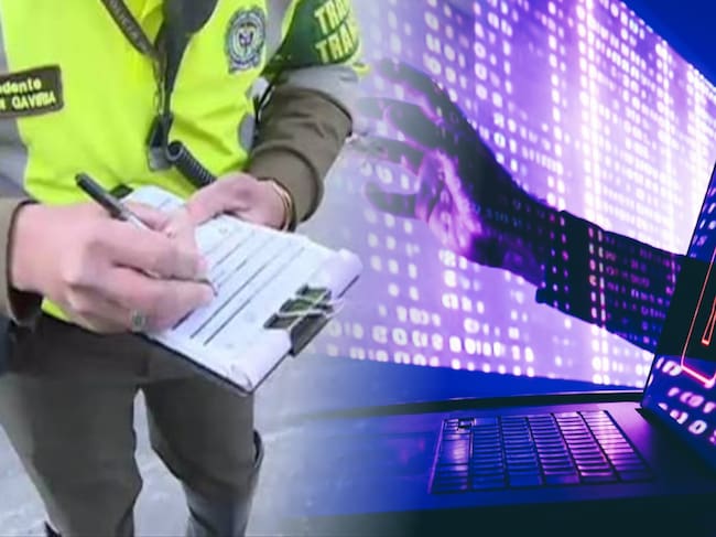 Falsos comparendos con códigos QR en Bogotá: autoridades alertan sobre nueva modalidad de estafa. (Foto: cortesía Caracol Radio, Alcaldía de Bogotá y Getty)