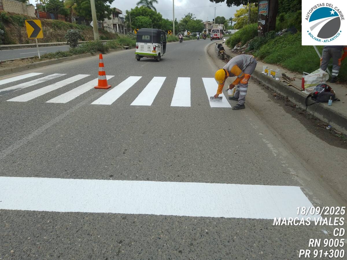 Autopistas del Caribe adelantó nuevas intervenciones para mejorar seguridad vial en sus corredores