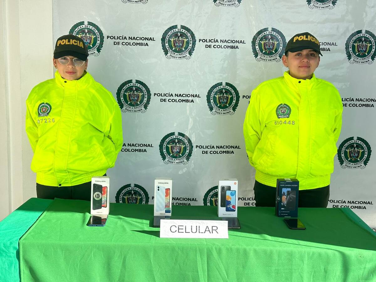 Más de 900 equipos celulares han sido incautados en Caldas, durante este año