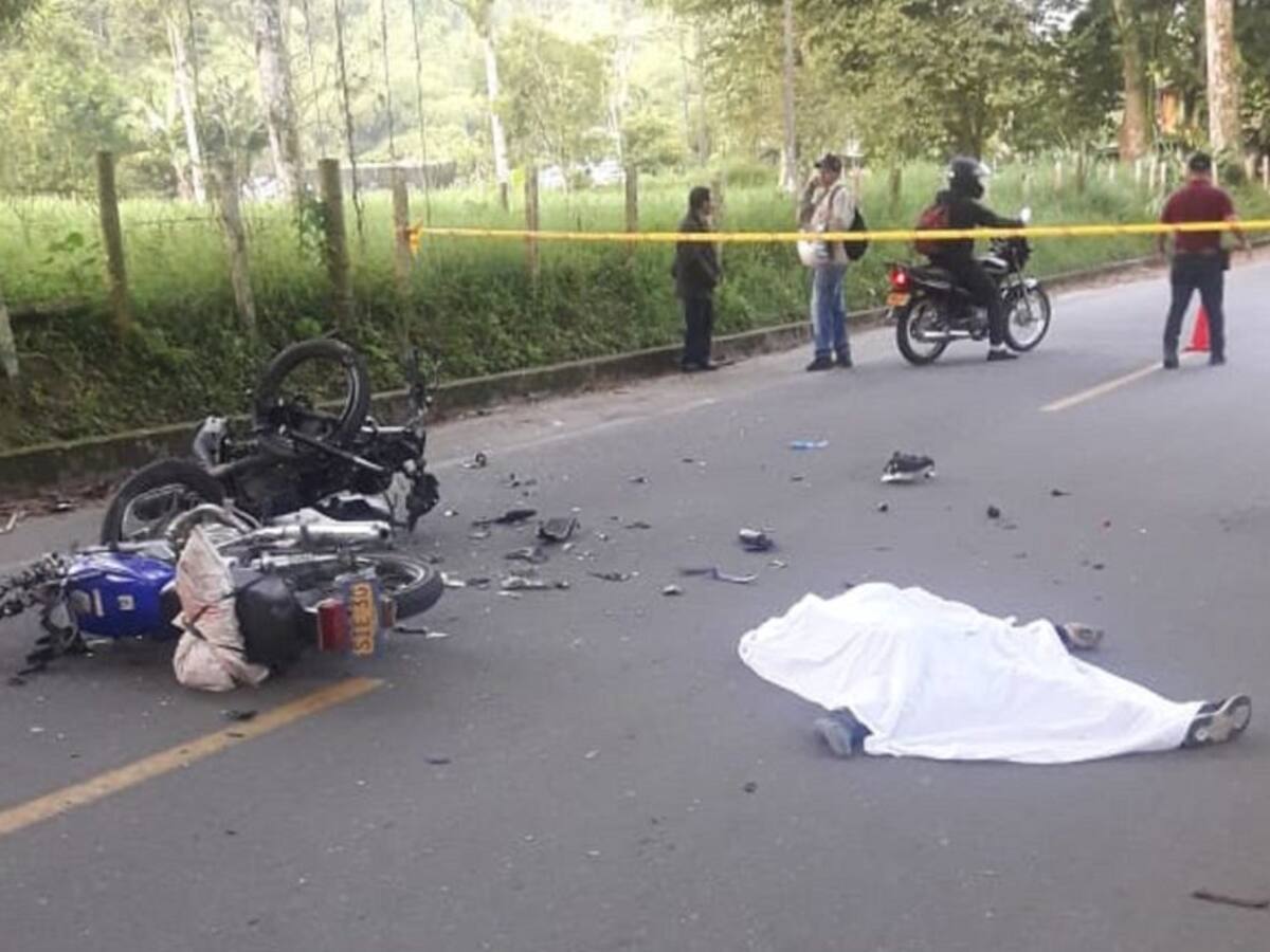 Dos muertos en accidentes de tránsito en vías del Quindío