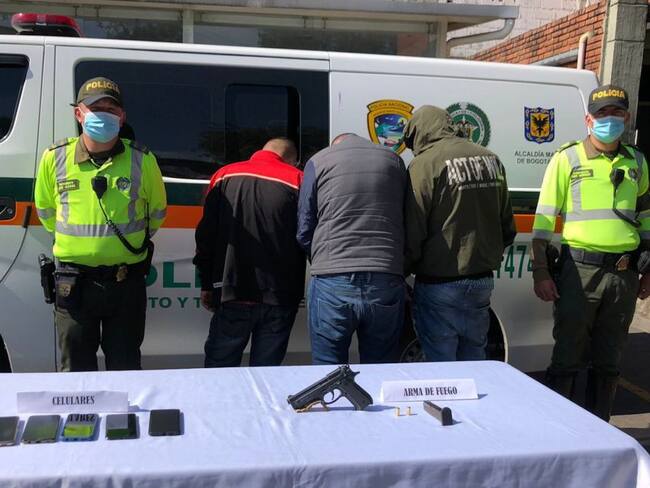 Tiroteo deja tres delincuentes capturados en el centro de Bogotá 