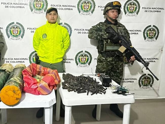 Policía frustró atentado de las disidencias contra la Fuerza Pública en el sur del Cauca