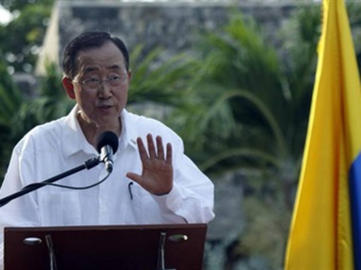 Ban Ki-moon preocupado por violencia y desigualdad en Colombia