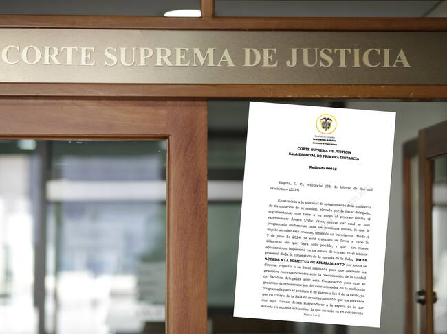 El auto de la Corte que niega aplazamiento a la fiscal del caso Uribe