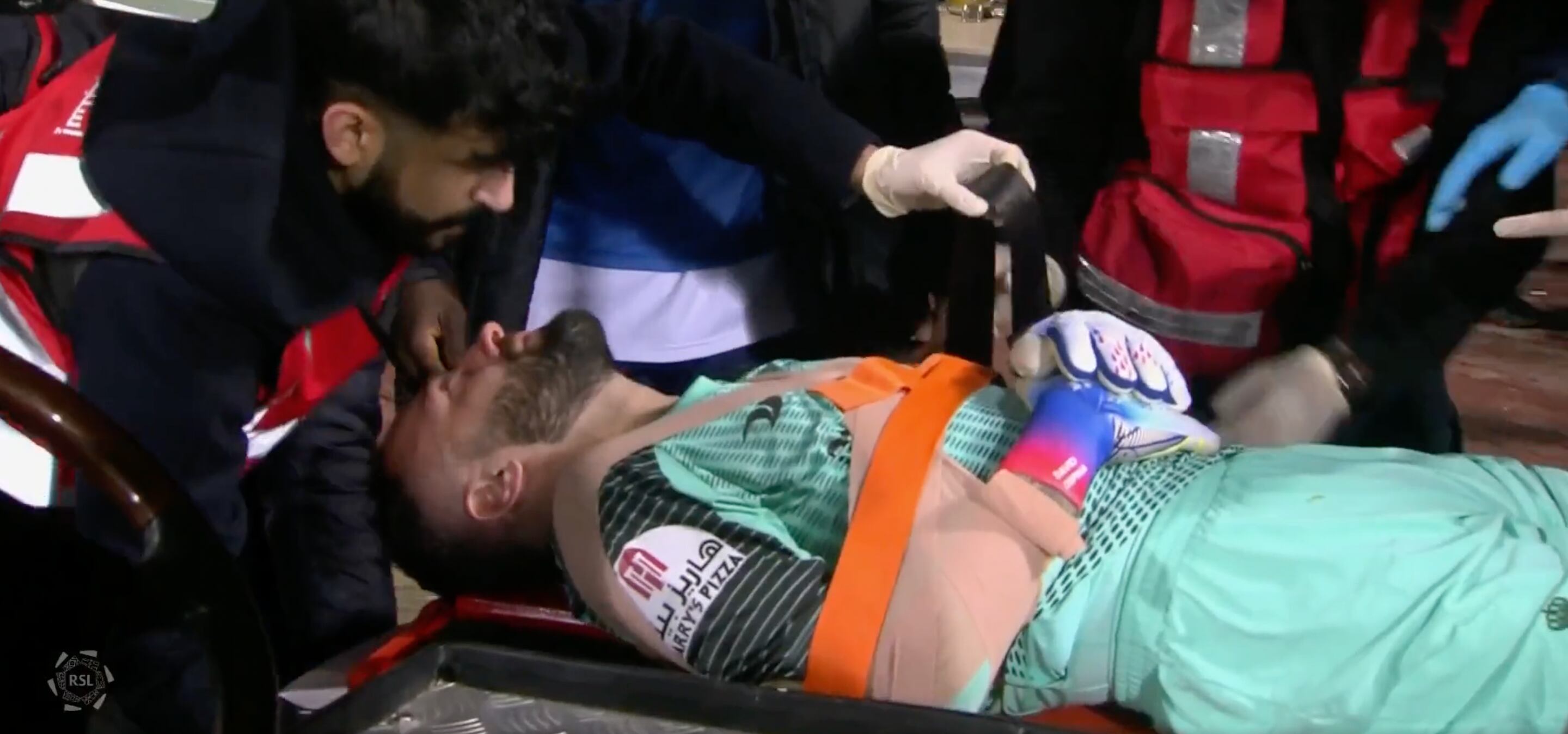 Lesión de David Ospina con Al-Nassr / Captura de pantalla