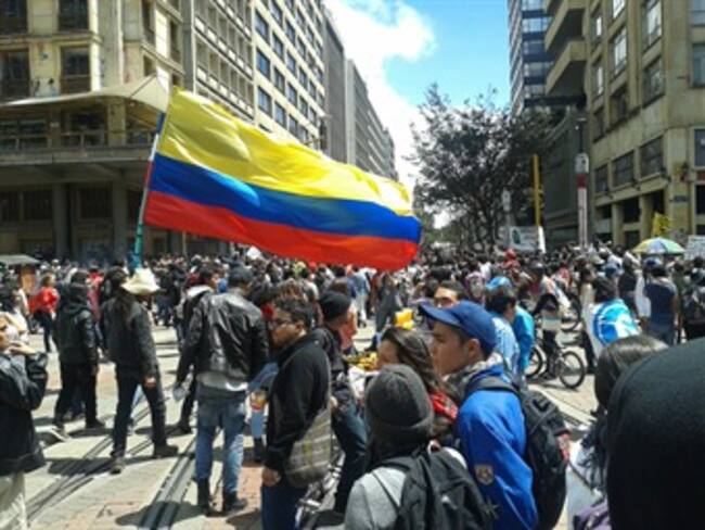 El 70 % de las marchas en Bogotá, no fueron autorizadas