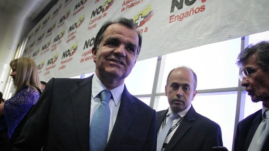 Óscar Iván Zuluaga, vocero del "No" en el plebiscito. Foto: Colprensa - Luisa González