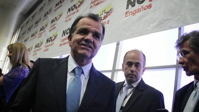 Óscar Iván Zuluaga, vocero del "No" en el plebiscito. Foto: Colprensa - Luisa González