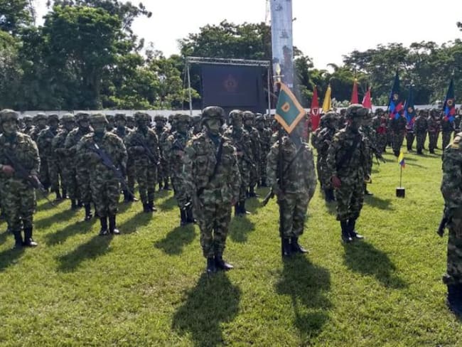 Ceremonia de la activación de la Fuerza Militar de Despliegue Rápido No 3 en Ocaña (Norte de Santander).