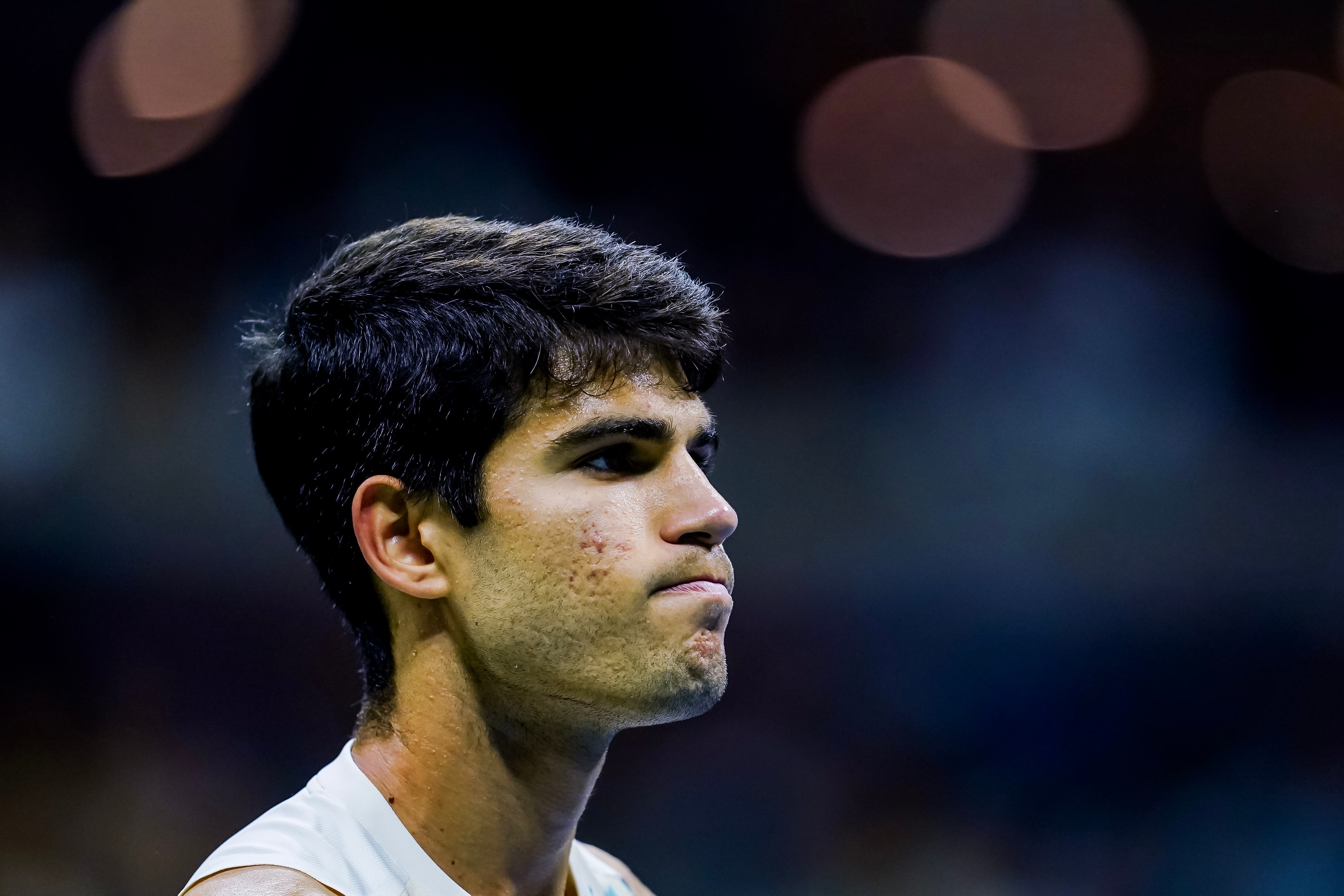 Carlos Alcaraz anunció que no disputará con España la Copa Davis. EFE/EPA/WILL OLIVER